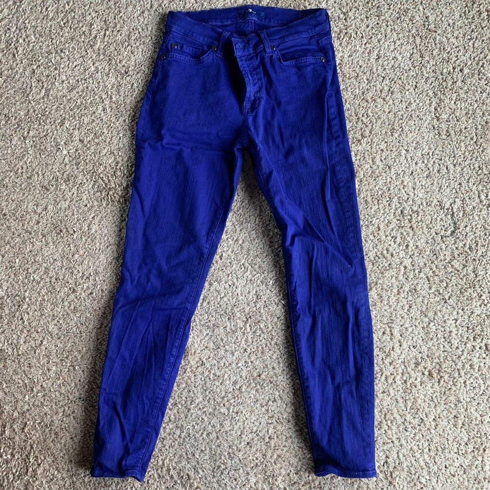 7 for all mankind skinny cropped size 28 jeans
